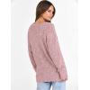 image:imageANRABESS Long Sleeve Shirts for Women V Neck Casual Fall Tops Loose Fit Lightweight Sweaters Tunic Fashion 2025 ClothesGrey Pink