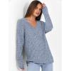 image:imageANRABESS Long Sleeve Shirts for Women V Neck Casual Fall Tops Loose Fit Lightweight Sweaters Tunic Fashion 2025 ClothesLight Blue