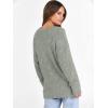 image:imageANRABESS Long Sleeve Shirts for Women V Neck Casual Fall Tops Loose Fit Lightweight Sweaters Tunic Fashion 2025 ClothesLight Green