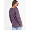 image:imageANRABESS Long Sleeve Shirts for Women V Neck Casual Fall Tops Loose Fit Lightweight Sweaters Tunic Fashion 2025 ClothesPurple