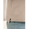 image:imageANRABESS Short Sleeve Sweater for Women Oversized Lightweight Casual Work Top Shirts Knit Crewneck 2026 Spring Summer OutfitsBeige