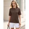 image:imageANRABESS Short Sleeve Sweater for Women Oversized Lightweight Casual Work Top Shirts Knit Crewneck 2026 Spring Summer OutfitsNutmeg