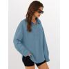 image:imageANRABESS Sweatshirt for Women Oversized Casual Long Sleeve Side Slit Button Lapel Polo Pullover Tunic Tops 2025 Fall OutfitsLight Blue