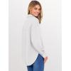 image:imageANRABESS Sweatshirt for Women Oversized Casual Long Sleeve Side Slit Button Lapel Polo Pullover Tunic Tops 2025 Fall OutfitsWhite