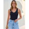 image:imageANRABESS Tank Tops for Women V Neck Ribbed Knit Slim Fitted Sleeveless Basic Tee Tanks Casual Summer Clothes 2026Navy Blue