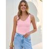 image:imageANRABESS Tank Tops for Women V Neck Ribbed Knit Slim Fitted Sleeveless Basic Tee Tanks Casual Summer Clothes 2026Pink