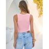 image:imageANRABESS Tank Tops for Women V Neck Ribbed Knit Slim Fitted Sleeveless Basic Tee Tanks Casual Summer Clothes 2026Pink