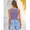 image:imageANRABESS Tank Tops for Women V Neck Ribbed Knit Slim Fitted Sleeveless Basic Tee Tanks Casual Summer Clothes 2026Purple