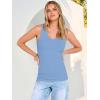 image:imageANRABESS Tank Tops for Women V Neck Ribbed Knit Slim Fitted Sleeveless Basic Tee Tanks Casual Summer Clothes 2026Sky Blue