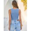 image:imageANRABESS Tank Tops for Women V Neck Ribbed Knit Slim Fitted Sleeveless Basic Tee Tanks Casual Summer Clothes 2026Sky Blue