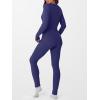 image:imageANRABESS Thermal Underwear for Women Long Johns Fleece Lined Base Layer Pajama Set Cold Weather Top Bottom Winter ClothingNavy Blue