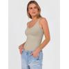 image:imageANRABESS V Neck Tank Tops for Women Ribbed Knit Camisole 2026 Summer Casual Sleeveless Slim Fitted Basic Cami Shirts ClothesAlmond