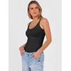 image:imageANRABESS V Neck Tank Tops for Women Ribbed Knit Camisole 2026 Summer Casual Sleeveless Slim Fitted Basic Cami Shirts ClothesBlack