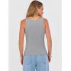image:imageANRABESS V Neck Tank Tops for Women Ribbed Knit Camisole 2026 Summer Casual Sleeveless Slim Fitted Basic Cami Shirts ClothesGrey