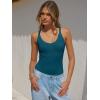 image:imageANRABESS V Neck Tank Tops for Women Ribbed Knit Camisole 2026 Summer Casual Sleeveless Slim Fitted Basic Cami Shirts ClothesIndigo