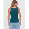 image:imageANRABESS V Neck Tank Tops for Women Ribbed Knit Camisole 2026 Summer Casual Sleeveless Slim Fitted Basic Cami Shirts ClothesIndigo