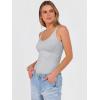 image:imageANRABESS V Neck Tank Tops for Women Ribbed Knit Camisole 2026 Summer Casual Sleeveless Slim Fitted Basic Cami Shirts ClothesLight Gray