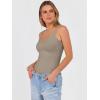 image:imageANRABESS V Neck Tank Tops for Women Ribbed Knit Camisole 2026 Summer Casual Sleeveless Slim Fitted Basic Cami Shirts ClothesLight Khaki
