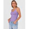 image:imageANRABESS V Neck Tank Tops for Women Ribbed Knit Camisole 2026 Summer Casual Sleeveless Slim Fitted Basic Cami Shirts ClothesLight Purple