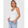 image:imageANRABESS V Neck Tank Tops for Women Ribbed Knit Camisole 2026 Summer Casual Sleeveless Slim Fitted Basic Cami Shirts ClothesWhite