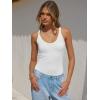 image:imageANRABESS V Neck Tank Tops for Women Ribbed Knit Camisole 2026 Summer Casual Sleeveless Slim Fitted Basic Cami Shirts ClothesWhite