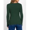 image:imageANRABESS Women Long Sleeve Thermal Shirt Fleece Tops 2026 Fall Winter Crew Neck Casual Base Layer TShirts Warm UndershirtsForest Green