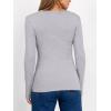 image:imageANRABESS Women Long Sleeve Thermal Shirt Fleece Tops 2026 Fall Winter Crew Neck Casual Base Layer TShirts Warm UndershirtsGrey