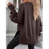 image:imageANRABESS Women Oversized Sweatshirts Thumbhole Long Sleeve Hoodies Shirts 2025 Fall Side Slit Pullover Top Teen Y2k OutfitsCoffee