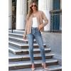 image:imageANRABESS Women Striped Cardigan Sweaters Button Down Cropped Knit Lady Jackets Coat 2025 Fall Outfits Trendy ClothesKhaki