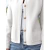 image:imageANRABESS Women Striped Cardigan Sweaters Button Down Cropped Knit Lady Jackets Coat 2025 Fall Outfits Trendy ClothesWhite