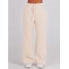 image:imageANRABESS Womens 2 Piece Outfits Half Zip Sweatshirt amp Wide Leg Pants Airport Travel Lounge Matching Sets Sweatsuits ClothingApricot