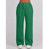 image:imageANRABESS Womens 2 Piece Outfits Half Zip Sweatshirt amp Wide Leg Pants Airport Travel Lounge Matching Sets Sweatsuits ClothingGreen