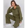 image:imageANRABESS Womens 2 Piece Outfits Half Zip Sweatshirt amp Wide Leg Pants Airport Travel Lounge Matching Sets Sweatsuits ClothingOlive