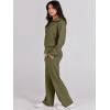 image:imageANRABESS Womens 2 Piece Outfits Half Zip Sweatshirt amp Wide Leg Pants Airport Travel Lounge Matching Sets Sweatsuits ClothingOlive