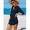 image:imageANRABESS Womens Bathing Suit Cover Ups Swimsuit Beach Coverup Hollow Out Swimwear 2026 Summer Outfits Bikini Dress ShirtNavy Blue