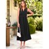 image:imageANRABESS Womens Casual Dress Summer Sleeveless V Neck Sundress Aline Flowy Beach Maxi Dresses Travel 2026 Vacation OutfitsBlack