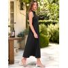 image:imageANRABESS Womens Casual Dress Summer Sleeveless V Neck Sundress Aline Flowy Beach Maxi Dresses Travel 2026 Vacation OutfitsBlack