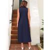 image:imageANRABESS Womens Casual Dress Summer Sleeveless V Neck Sundress Aline Flowy Beach Maxi Dresses Travel 2026 Vacation OutfitsNavy Blue