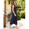 image:imageANRABESS Womens Casual Dress Summer Sleeveless V Neck Sundress Aline Flowy Beach Maxi Dresses Travel 2026 Vacation OutfitsNavy Blue