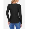 image:imageANRABESS Womens Long Sleeve Shirts V Neck Ribbed Knit Slim Fit Lightweight Sweater 2025 Fall Dressy Casual Travel Work TopsBlack