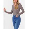 image:imageANRABESS Womens Long Sleeve Shirts V Neck Ribbed Knit Slim Fit Lightweight Sweater 2025 Fall Dressy Casual Travel Work TopsCool Ash Brown