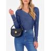 image:imageANRABESS Womens Long Sleeve Shirts V Neck Ribbed Knit Slim Fit Lightweight Sweater 2025 Fall Dressy Casual Travel Work TopsDark Blue