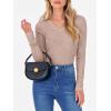 image:imageANRABESS Womens Long Sleeve Shirts V Neck Ribbed Knit Slim Fit Lightweight Sweater 2025 Fall Dressy Casual Travel Work TopsTan