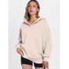 image:imageANRABESS Womens Oversized Hoodies V Neck Sweatshirts Fleece Long Sleeve Pullover Y2K Clothes 2025 Fall Trendy OutfitsBeige