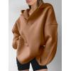 image:imageANRABESS Womens Oversized Hoodies V Neck Sweatshirts Fleece Long Sleeve Pullover Y2K Clothes 2025 Fall Trendy OutfitsCaramel