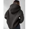 image:imageANRABESS Womens Oversized Hoodies V Neck Sweatshirts Fleece Long Sleeve Pullover Y2K Clothes 2025 Fall Trendy OutfitsDark Grey