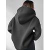 image:imageANRABESS Womens Oversized Hoodies V Neck Sweatshirts Fleece Long Sleeve Pullover Y2K Clothes 2025 Fall Trendy OutfitsDeep Grey