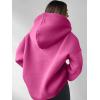 image:imageANRABESS Womens Oversized Hoodies V Neck Sweatshirts Fleece Long Sleeve Pullover Y2K Clothes 2025 Fall Trendy OutfitsHot Pink