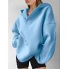 image:imageANRABESS Womens Oversized Hoodies V Neck Sweatshirts Fleece Long Sleeve Pullover Y2K Clothes 2025 Fall Trendy OutfitsLight Blue