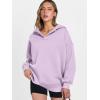 image:imageANRABESS Womens Oversized Hoodies V Neck Sweatshirts Fleece Long Sleeve Pullover Y2K Clothes 2025 Fall Trendy OutfitsLight Purple